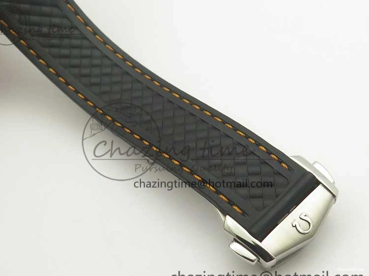 0411 SmoothTexture Aqua Terra 150M Master Chronometers VSF 1:1 Best Edition White Dial Orange Hand on Black Rubber Strap A8900 Super Clone 8011